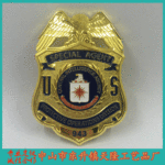 fbi美国警察徽章 金属警察章 烤漆军队勋章定制 现货