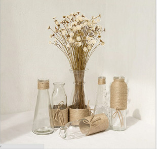 北欧玻璃花瓶中式干花 插花 家居装饰创意桌面欧式摆件透明水培瓶