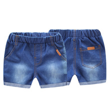 Quần áo trẻ em hè 2019 quần short trẻ em denim Nam và nữ quần trẻ em quần short trẻ em denim bán buôn Quần jean