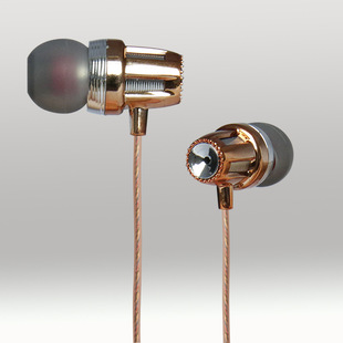 厂家直销时尚金属入耳式耳机金属香水耳机金色入耳式耳机可定制