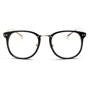 新款平光眼镜 复古花色金属腿平光镜 时尚潮流男女士眼镜批发1096
