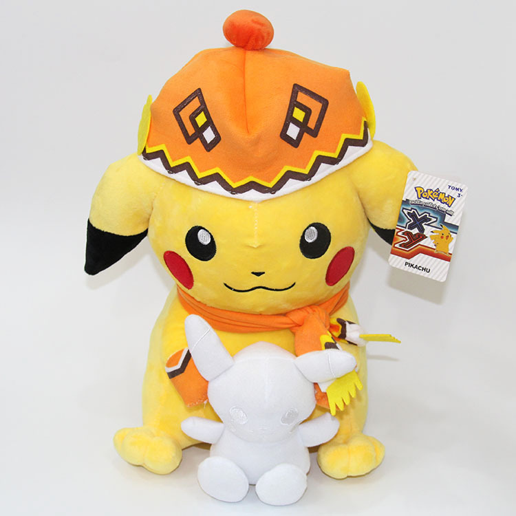 pokemon 宠物小精灵口袋妖怪 阿罗拉皮卡丘毛绒公仔人偶玩具36cm