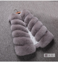 Hained fur nhà sản xuất bán buôn Hàn Quốc giả Fox lông cỏ vest mới khâu áo dài nữ nổ mô hình Lông thú