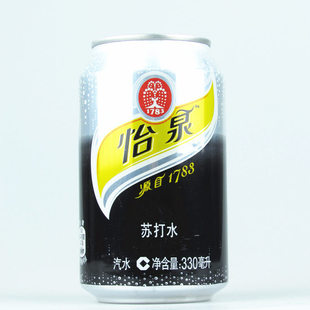 调酒辅料 汽水饮料 怡泉苏打水碳酸饮料330ml/瓶