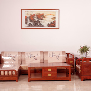 红木沙发花梨木明清古典实木中式客厅u形组合刺猬紫檀贵妃沙发