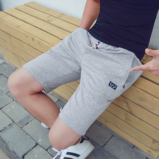 轩尼杰诺夏季男士休闲沙滩裤时尚运动短裤纯棉超弹舒适透气性短裤