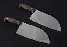 龙泉剑传统工艺纯手工锻打雕刻清明上河图不锈钢夹钢菜刀厨师刀