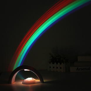 儿童卧室夜灯 LED彩虹投影灯 儿童彩虹灯 厂家直销彩虹投影灯