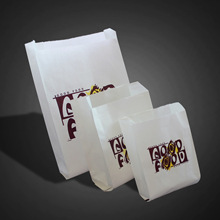 Cung cấp túi giấy thực phẩm thân thiện với môi trường dùng một lần túi giấy bao bì chống dầu mà không cần cán màng tip Túi giấy khoai tây chiên có thể được tùy chỉnh Túi giấy chống dầu