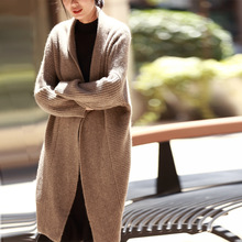 Cao cấp nặng 2019 mới tự làm dày 牦 慵 áo len dệt kim nữ lười đơn giản C012 Áo len nữ