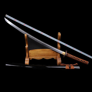 厂家直销正品龙泉刀剑日本武士刀剑花纹钢东洋刀剑收藏未开刃