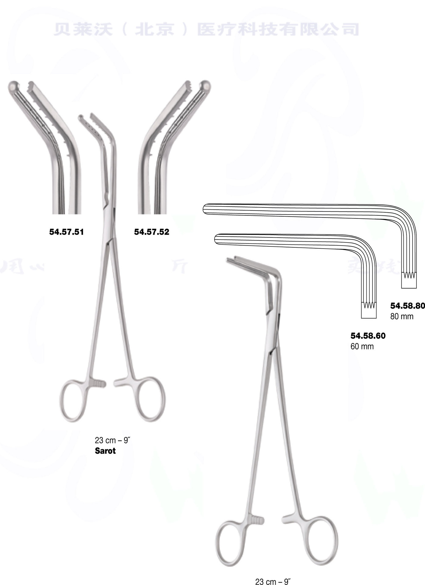 支气管钳finochietto69ligature forceps belevor加工定制器械