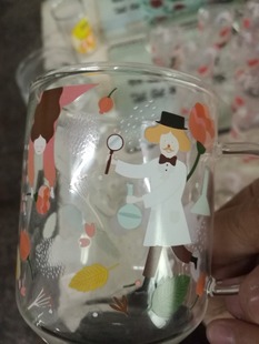 玻璃杯 高硼硅 玻璃水贴纸 水杯贴纸咖啡杯 酒杯 不锈钢 花纸