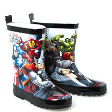 Siêu anh hùng Avengers Children Giày mới mưa Giày nam Big Children Nhà máy giày nước trực tiếp một thế hệ Giày đi mưa