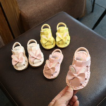 Giày dép nữ mùa hè 2019 mới cho bé gái 0-1 tuổi Giày bé đế mềm đế mềm cho bé Giày em bé