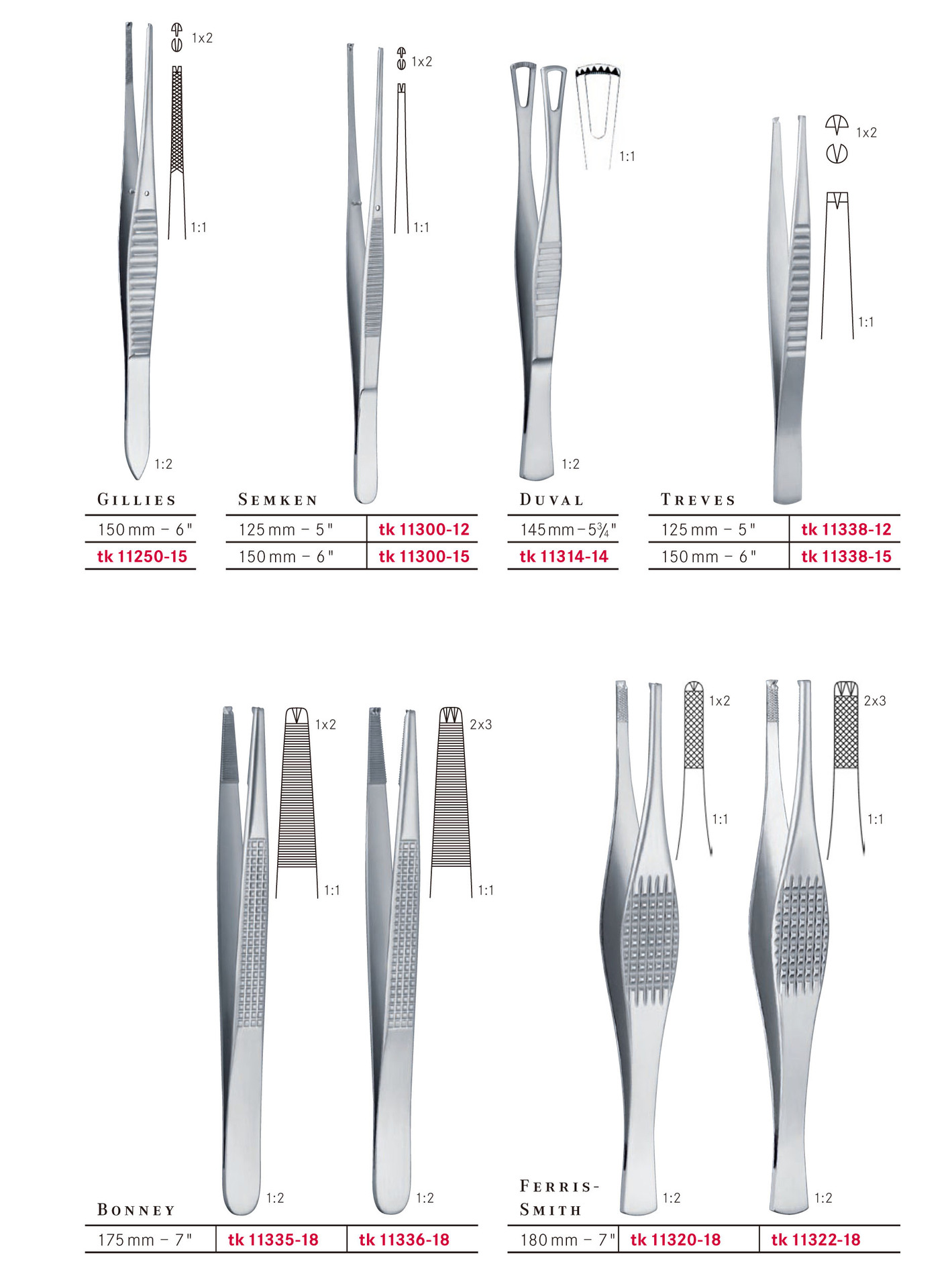 德国泰可诺tekno组织镊医用镊standard dressing,adson forceps
