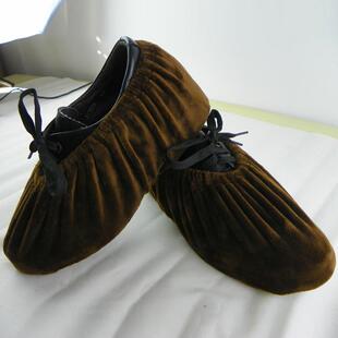 布鞋套居家样板间麂皮绒鞋套防滑耐磨绒布可反复洗可印LOGO定制