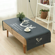 Scandinavian hiện đại phòng khách nhỏ gọn bàn cà phê khăn trải bàn khăn trải chữ nhật bụi vải tủ bìa nhà TV lên kế hoạch để tùy chỉnh Khăn trải bàn / khăn trải bàn