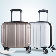 Tùy chỉnh in logo 17 inch hành lý du lịch mật khẩu hành lý trẻ em xe đẩy trường hợp bánh xe phổ quát 16 inch nội trú Vali nóng