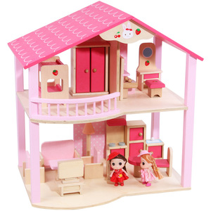dollhouse玩具屋diy房子仿真家具木制过家家芭比娃娃别墅生日礼物