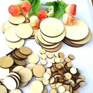 厂家批发订做纯天然切割圆片儿童手工饰品木质工艺饰品挂件木头片