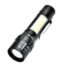 Đèn pin bên COB LED ánh sáng đèn pin có thể sạc lại sáng tay hộ gia đình ngoài trời đèn chiếu sáng khẩn cấp cần thiết Đèn pin