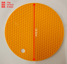 14cm nhỏ mô hình di động cách silicone pad coaster placemat cách nhiệt phần nhỏ tổ ong mat mat bảng chiếu bảng Silicone giả