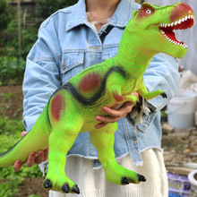 Mô phỏng Đồ chơi khủng long mềm lớn Tyrannosaurus Động vật Mô hình quá khổ Bộ bé trai bằng nhựa Mô hình mô phỏng