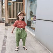 Quần xuân hè 2019 quần trẻ em Hàn Quốc Quần trẻ em chống muỗi Tấm Hàn Quốc quần 7 màu quần cho bé trai và bé gái Quần Harem