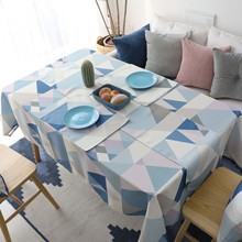 Nordic đơn giản chống thấm bảng vải vải khăn trải bàn khăn trải bàn tròn phòng khách hình chữ nhật bàn cà phê ăn uống đa mục đích vải che khăn Khăn trải bàn / khăn trải bàn
