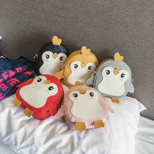 Túi xách trẻ em Hàn Quốc 2019 xuân hè mới túi đeo vai nữ dễ thương chim cánh cụt mini túi thủy triều bé trai và túi xách phụ kiện Túi messenger cho trẻ em