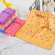 biểu tượng tùy chỉnh rửa khăn sợi nhỏ thấm khăn 35 * 75 siêu thị trẻ em in cartoon khăn Khăn trẻ em