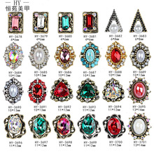 Móng tay xuyên biên giới sản phẩm mới Nhật Bản và Hàn Quốc móng tay nghệ thuật đồ trang sức kim cương retro đồ trang trí móng tay 24 kim cương bán buôn Nghệ thuật làm móng