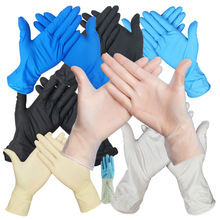 Găng tay dùng một lần Găng tay tôm không bột PVC Lớp thực phẩm trong suốt phục vụ làm đẹp tay nướng Găng tay dùng một lần