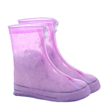 Giày đi mưa PVC set dot bột dành cho người lớn trẻ em đi mưa đặt giày bảo vệ chống mòn giày ngoài trời Giày đi mưa nữ