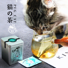 PegCat trà mèo mèo túi trà bạc hà mèo nhỏ để uống trà để thúc đẩy quá trình tiêu hóa và hỗ trợ tự nhiên Hairball Cát Treats Đồ ăn nhẹ cho mèo