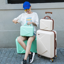 Hành lý vali vali nam xe đẩy trường hợp nữ phổ bánh xe 20 inch 22 inch 26 inch hộp mật khẩu học sinh Vali nóng