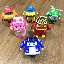 Câu đố đồ chơi trẻ em Q phiên bản Hàn Quốc Hướng dẫn sử dụng Poli biến dạng xe cảnh sát Poli phù hợp với robot đội POli Mô hình robot