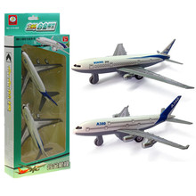 Trẻ em mô phỏng máy bay hợp kim đồ chơi mô hình máy bay chở khách Boeing 777 mô hình máy bay Airbus RC hộp màu đóng gói quà tặng Mô hình hàng không