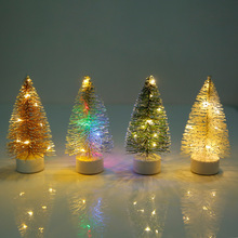 Pvc nhựa led đèn lồng trang trí máy tính để bàn thời trang hiệu ứng mô phỏng nhân tạo mini cửa hàng cây thông Giáng sinh Cây thông giáng sinh