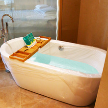 YOUNGTIME khách sạn bộ bồn tắm túi tắm túi dùng một lần túi bồn tắm nhựa lớn dày hơn Du lịch thiết yếu