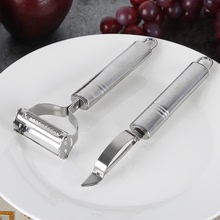 Thép không gỉ gọt dao kết hợp công cụ nhà bếp đa năng dao quả peeler Máy bóc vỏ