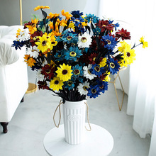 cửa hàng nhà máy trumpet hướng dương hướng dương hoa giả trang trí nội thất hoa giả hoa cưới bán buôn Cầm hoa