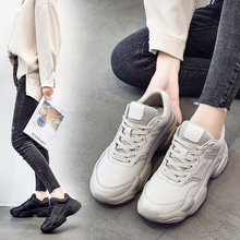 Giày cũ nữ phiên bản Hàn Quốc của Harajuku ulzzang mùa thu 2019 Giày da mới nhỏ màu trắng Giày thể thao nữ Giày thể thao nữ