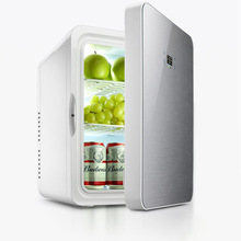 Tủ lạnh 22L Tủ lạnh mini sinh viên ký túc xá sưởi ấm và làm mát hộp mỹ phẩm xe hơi nhà kho hai tầng lạnh Tủ lạnh ô tô