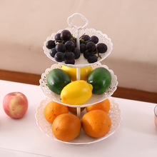 Home đĩa trái cây đĩa trái cây sáng tạo ba đĩa đa chức năng hạt snack phòng khách kẹo món ăn nhẹ khay Bát trái cây