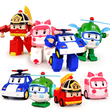 Câu đố đồ chơi trẻ em Q phiên bản Hàn Quốc Hướng dẫn sử dụng Poli biến dạng xe cảnh sát Poli phù hợp với robot đội POLI Mô hình robot