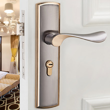 Khóa gỗ mang khóa phòng ngủ khóa cửa trong nhà xử lý khóa bằng gỗ khóa cửa khóa cơ phần cứng bán buôn Khóa cửa cơ