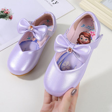 Giày trẻ em bán buôn 2019 mùa thu cô gái mới công chúa giày trẻ em Giày đơn Sophia giày đế mềm Giày bé gái nhỏ Giày công chúa