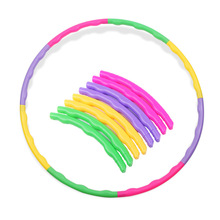 Trường mẫu giáo hula hoop trẻ em tập thể dục buổi sáng vòng tròn có thể tháo rời nhựa màu hula hoop đồ chơi nhảy vòng tròn đạo cụ trò chơi Hula hoop
